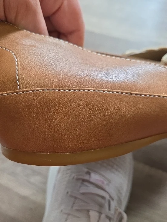 St. John's Bay Brown Embroidered Slip-On Flats - Picture 6 of 8